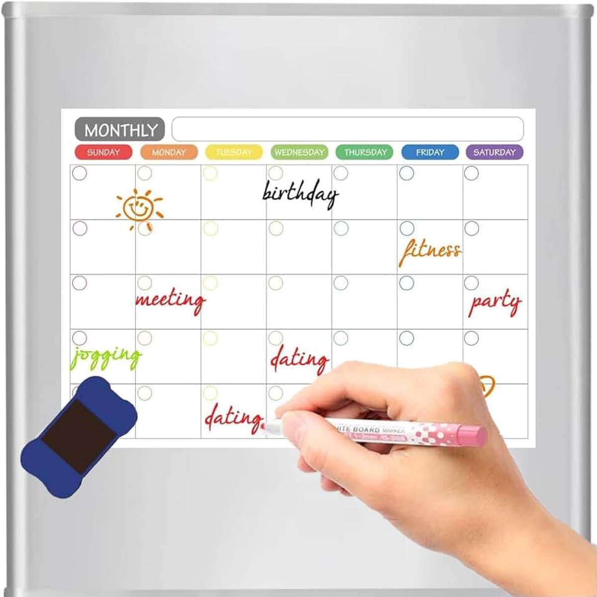 Lesrooster, magnetische lesrooster, lesrooster, magnetisch afwasbaar, magnetisch lesrooster, magnetisch, whiteboard, weekplanner, afwasbaar