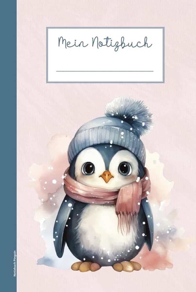 Notizbuch Pinguin: Niedliches Buch für Notizen liniertes Schreibbuch mit Pinguin-Motiv praktisch als Tagebuch Schreibheft und Schulheft A5 liniert Geschenk für Pinguine Liebhaber die süßen Seevögel
