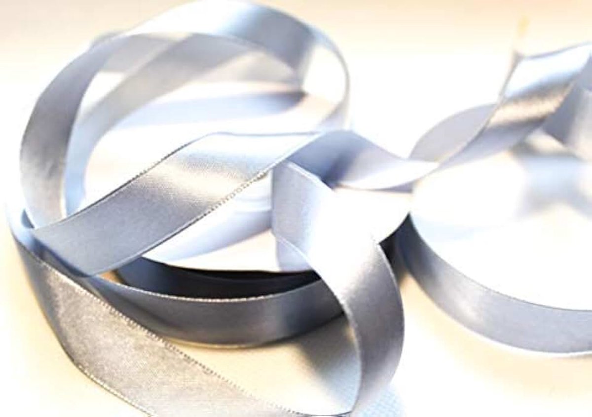 50 m lint 15 mm breed (zilver)