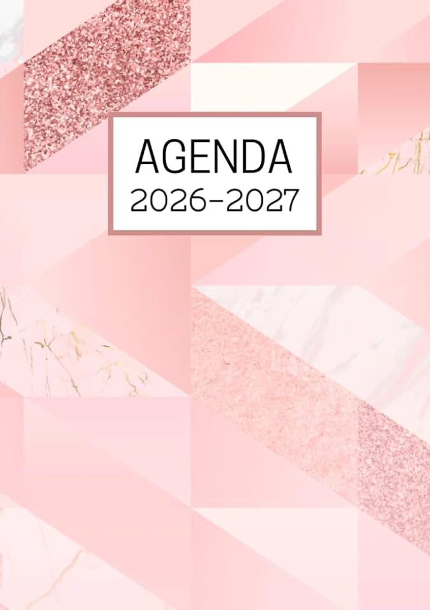 Girly Agenda Scolaire 2026 2027 Fille Rose Gold: Collège Lycée Étudiant Primaire A5 Journalier en Français