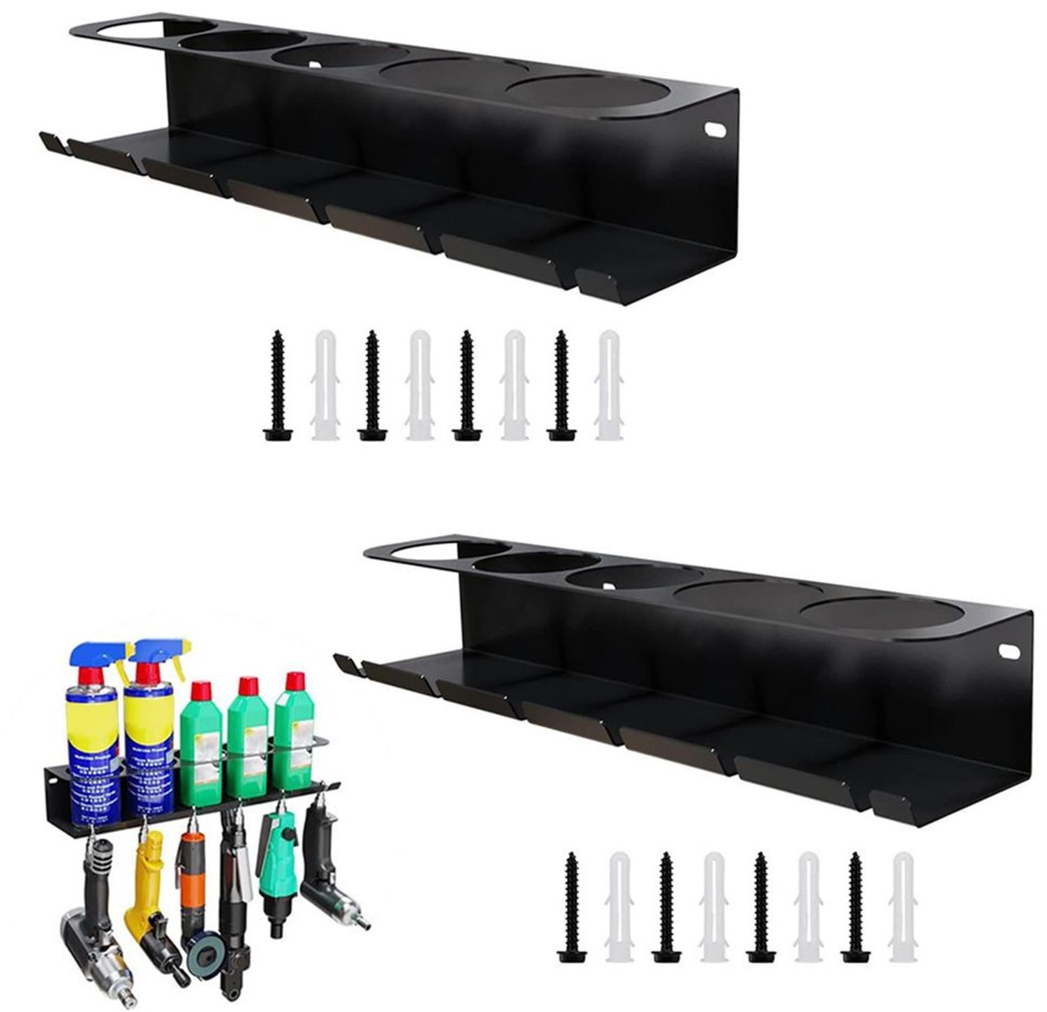 Set van 2 Sprayfleshouders voor Garages en Werkplaatsen