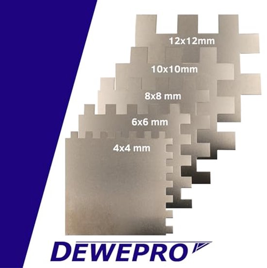 Getande Spaan - 270x130mm met 4x4mm tanden — afbeelding 2