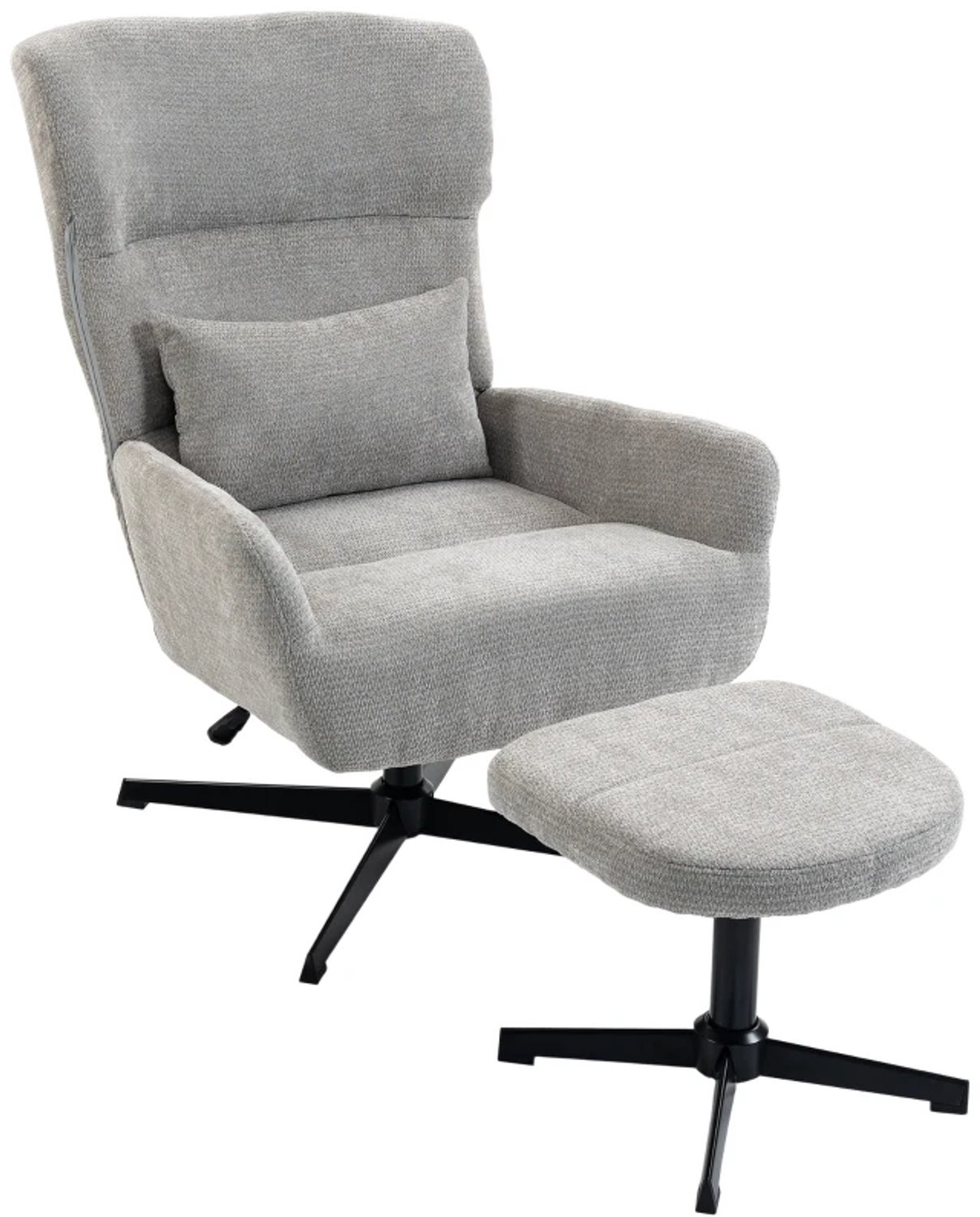 GranMaison Relaxfauteuil - Relaxzetel - Relaxstoel - Fauteuil - Stoel - Met armleuning - Voor één Persoon - Crèmewit