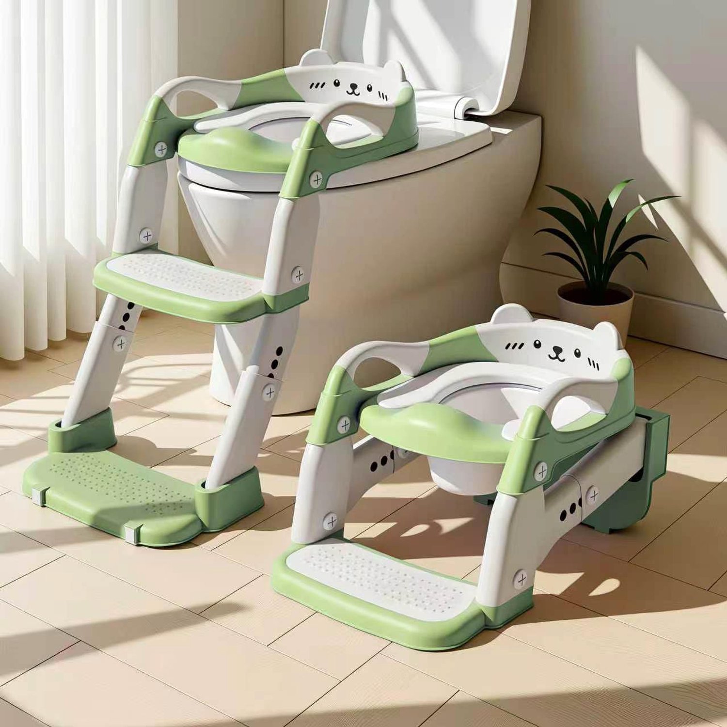 3-in-1 Kindertoilet met Trappen