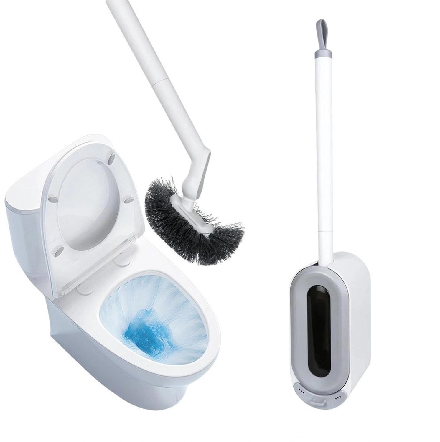 Wandtoiletborstel zonder Boren met Verwijderbare Binnenbeker