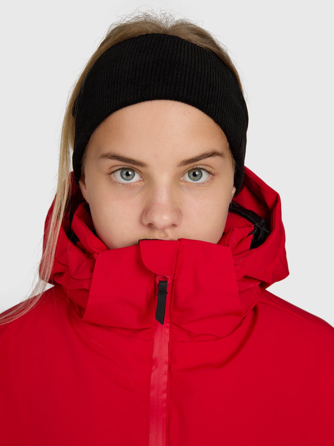 Brunotti Fiasky Skijas Meisjes True Ski Jas Wintersport 10K Waterdicht Skipashouder Rood