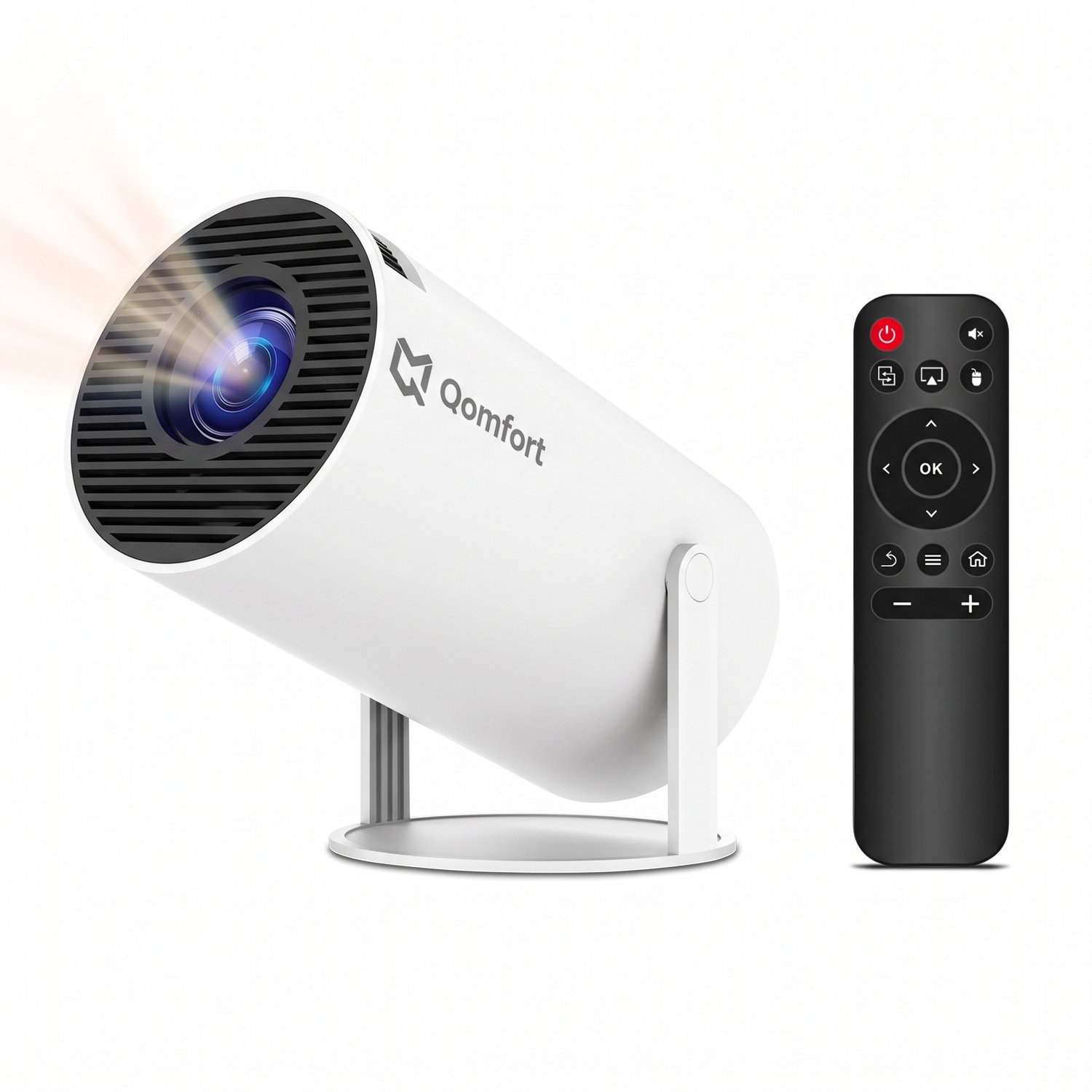 Qomfort Smart TV Projector 4k - Beamer - WIFI & Bluetooth - Android 14
