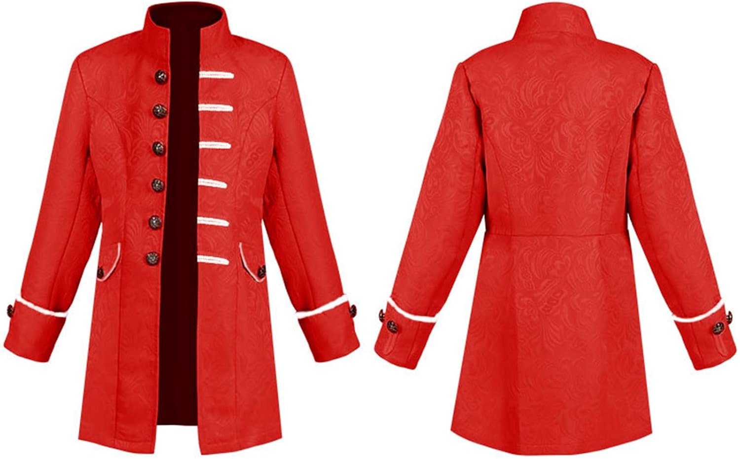 Steampunk jasje voor jongens, met staande kraag en knopen, retro pijp, voor Halloween, carnaval en schooltoneel