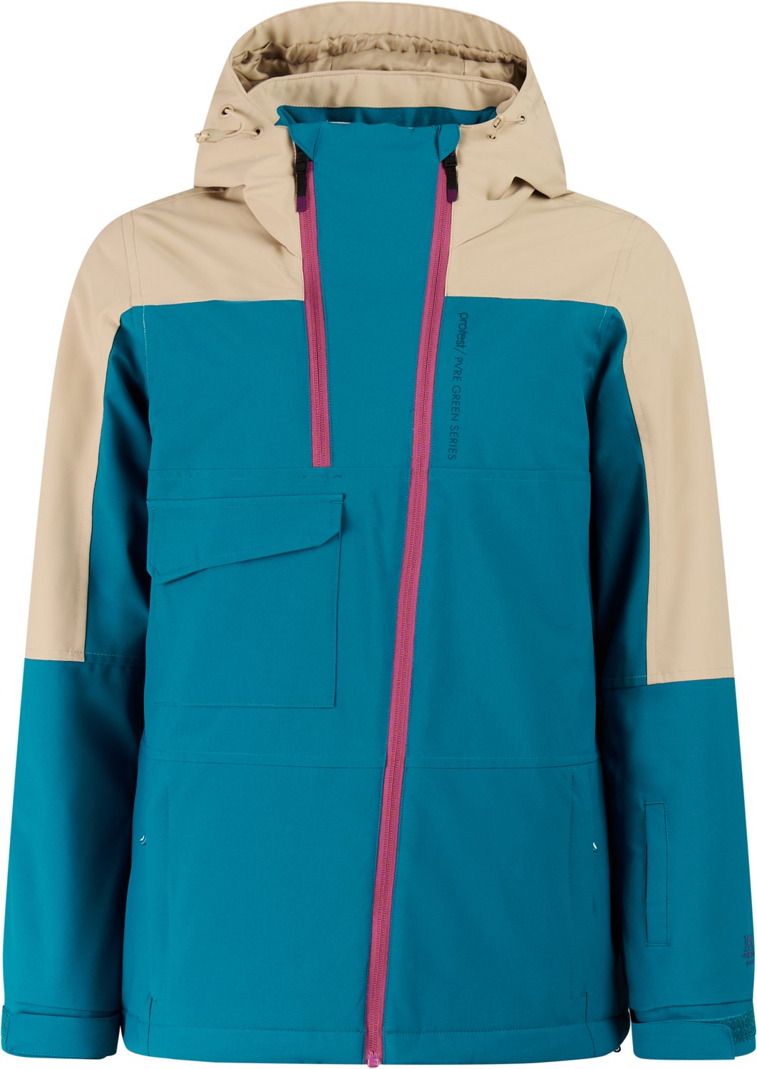 Protest PRTGwenny Skijas Dames Waterkolom 10K Skipasvak Winterjas Blauw