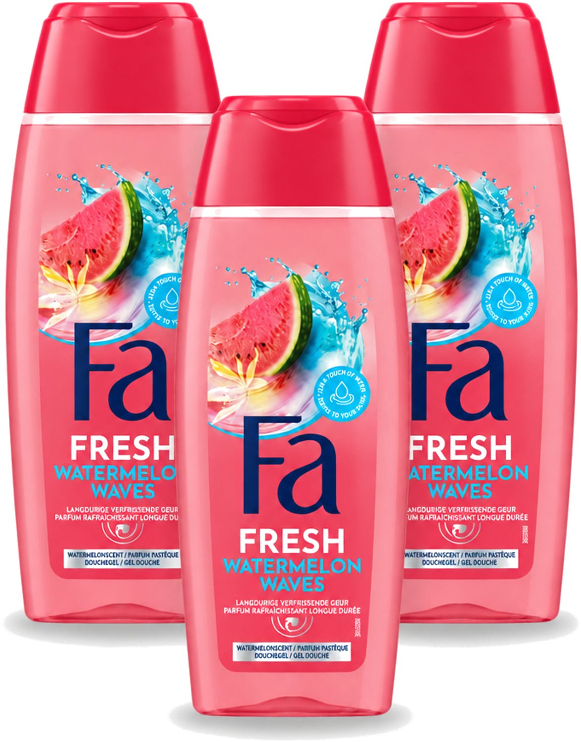 3 x Fa – Douchegel – Watermelon Waves – 250 ml - Voordeelverpakking - 3 stuks