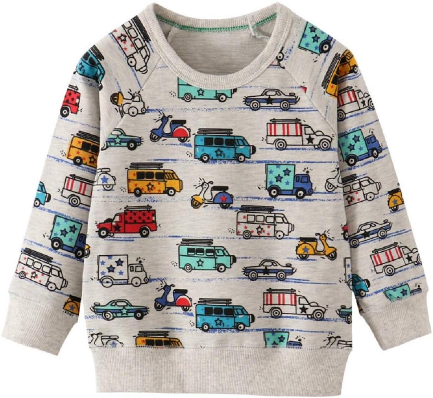 Trui met lange mouwen voor jongens, katoen, warm, 1-7 jaar, maat 92-122