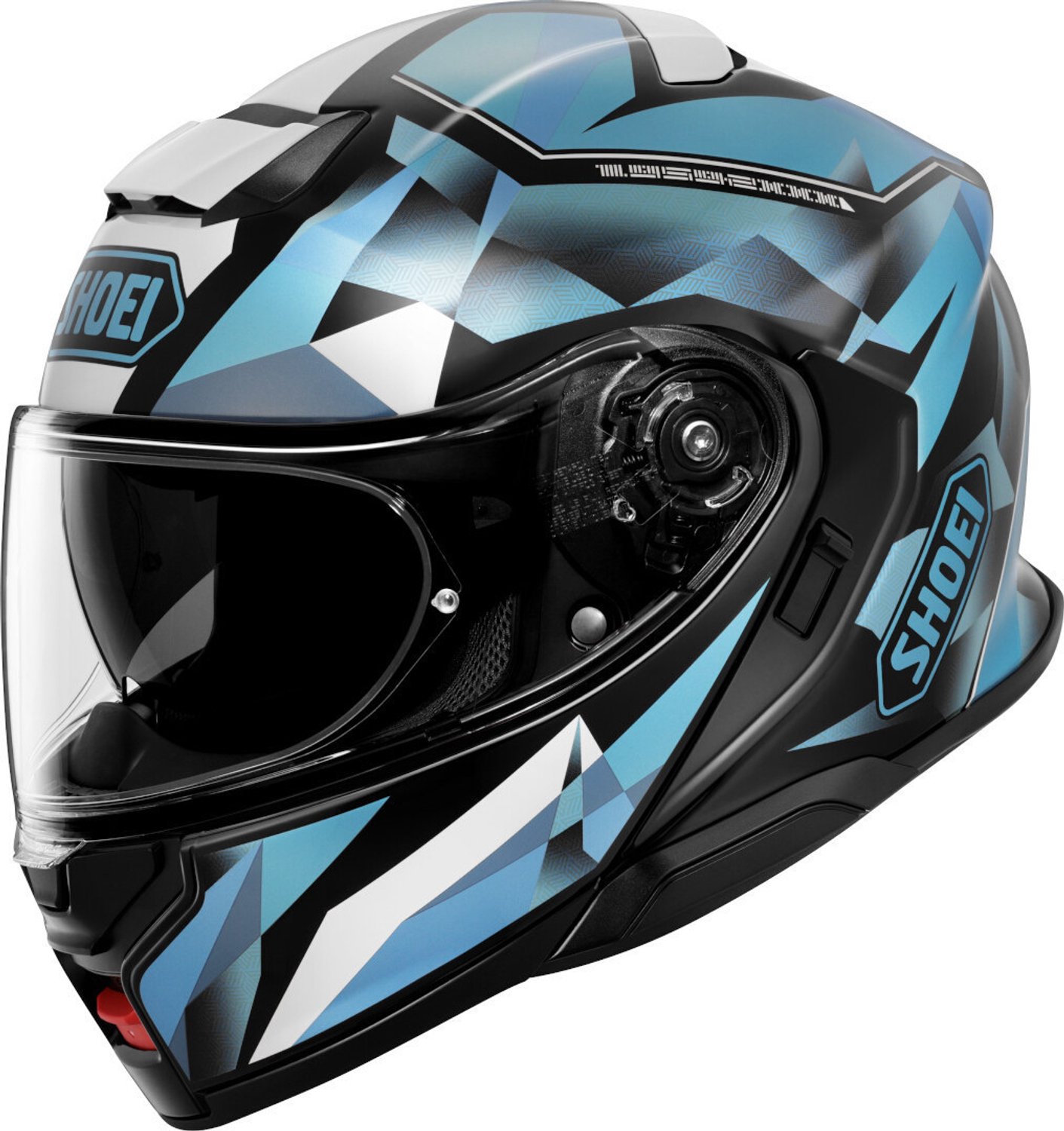 Shoei Neotec 3 Fragments TC-2 Zwart Wit Blauw Systeemhelm - Helm