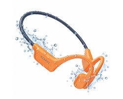 REBØNE® OpenPulse Wave Bone Conduction Headphone - Draadloze Bluetooth Koptelefoon - Hoofdtelefoon Draadloos - Open Ear Oortjes - Sport Headphones - Hardloop en Zwem Oordopjes - Headset Earphones - MP3 Functie - Oranje