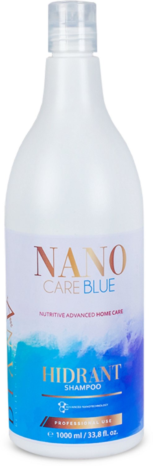 NanoCare Nanoplastia BLUE 1000ml Shampoo voor Blond Haar – Thuiszorg na Nanoplastia Behandeling, Permanente Haarstijling zonder Parabenen, Sulfaten en Siliconen, Voor Optimale Hydratatie en Anti-Frizz