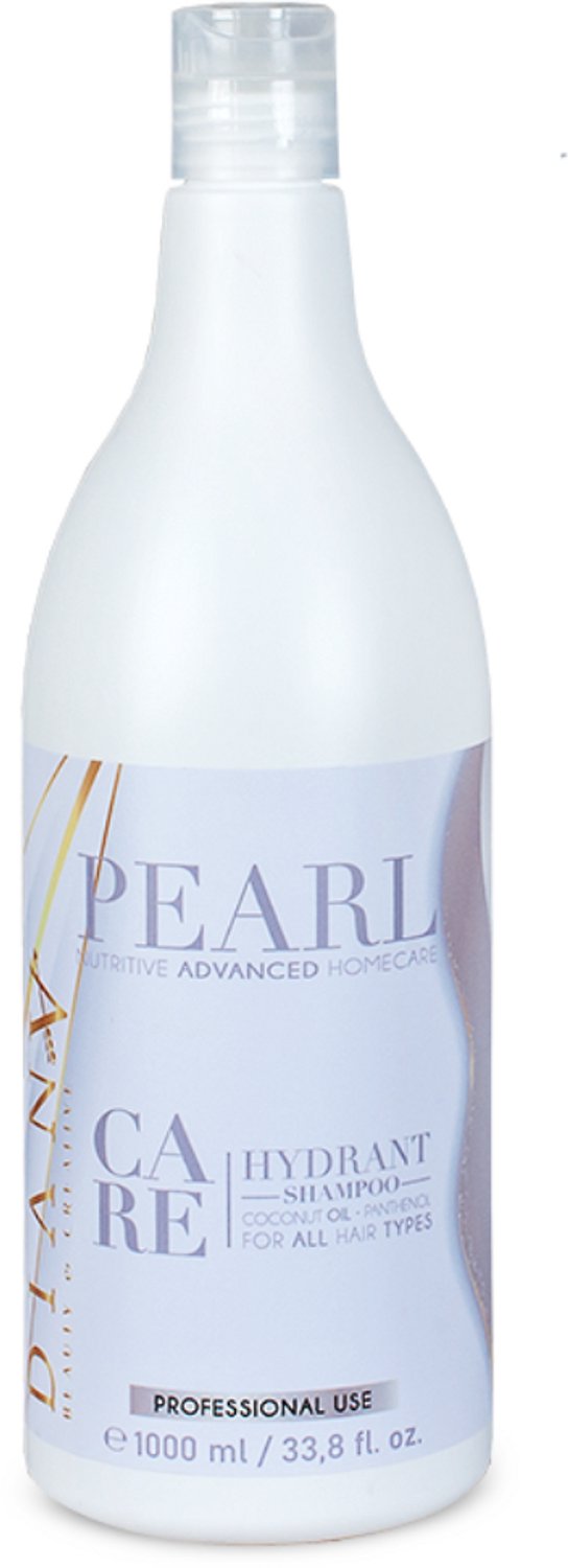 PEARL shampoo 1000ml voor thuiszorg na de behandeling HaarBotox- zonder parabenen, sulfaten en siliconen, Verrijkt met Kokosolie en Panthenol, Voor Optimale Hydratatie en Anti-Frizz, Geschikt voor Alle Haartypes