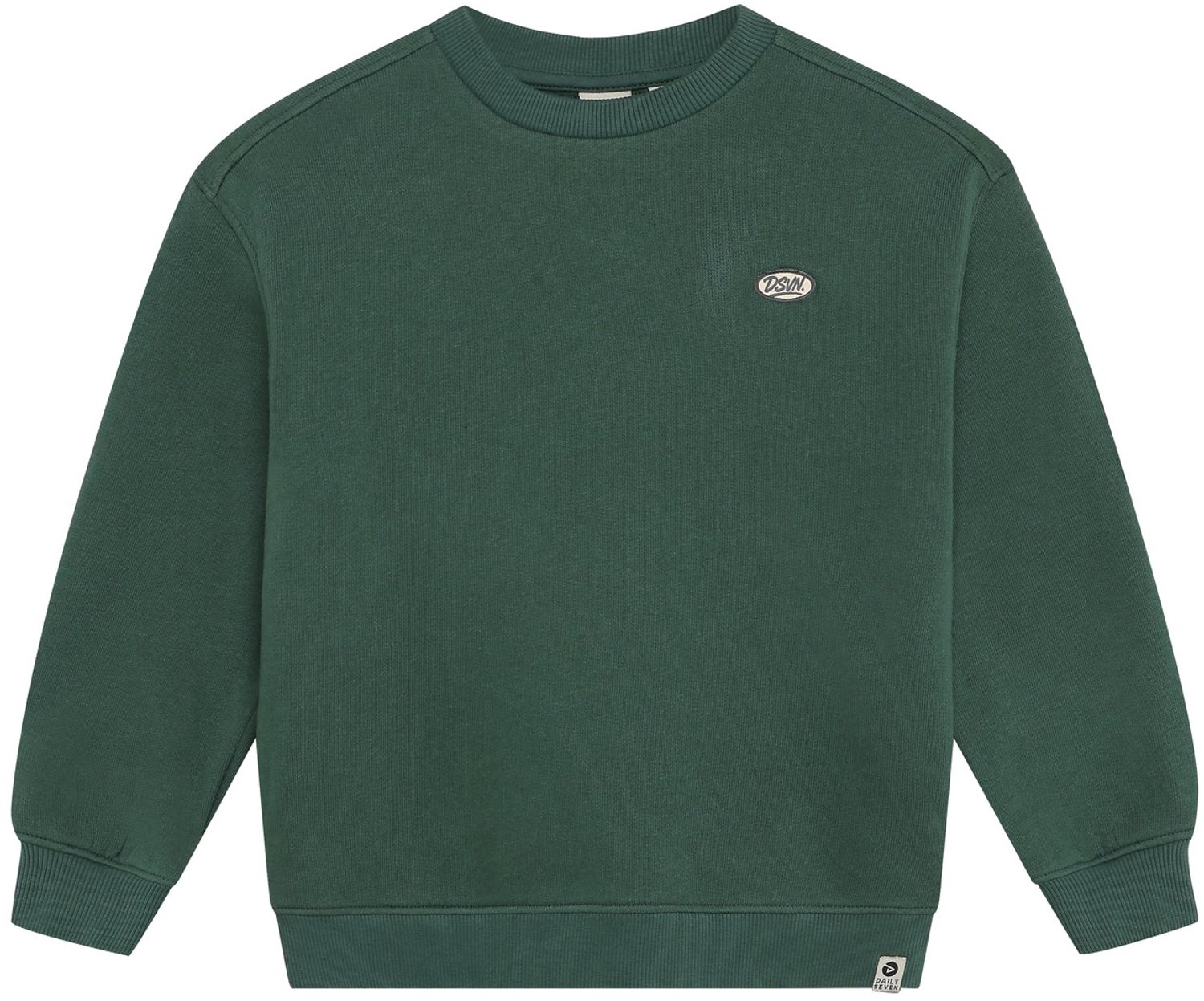 Daily7 - Oversized Sweater Basic - 9914 Jungle Green - Maat 80