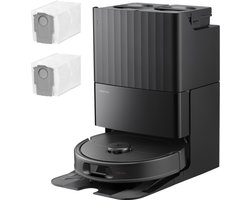 Roborock Qrevo S Pro Set-Robotstofzuiger–Alles-in-één multifunctioneel dockingstation–18500 Pa zuigkracht–Antiklitsysteem-Reactive Tech Obstakelvermijding-Intensieve tapijtreiniging 10 mm Dweilverhoging–Twee roterende dweilpads–Roborock app controle