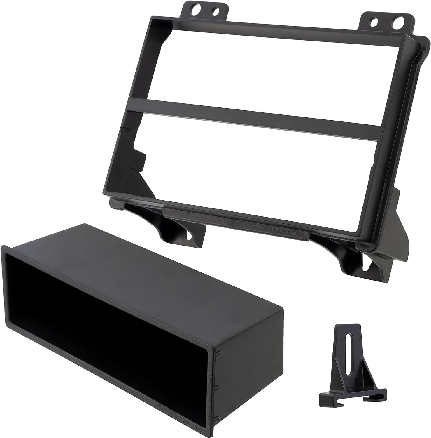 Autoradio adapter 2 ISO - kunststof - compatibel met Ford Fiesta 2002-2005, Fusion 2002-2005 - m-winkel