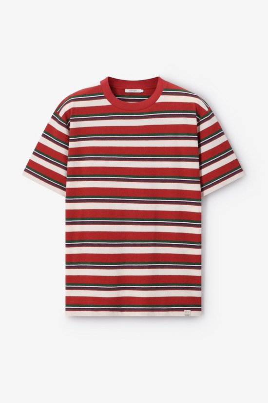 Donkergroen T-shirt Met Strepen