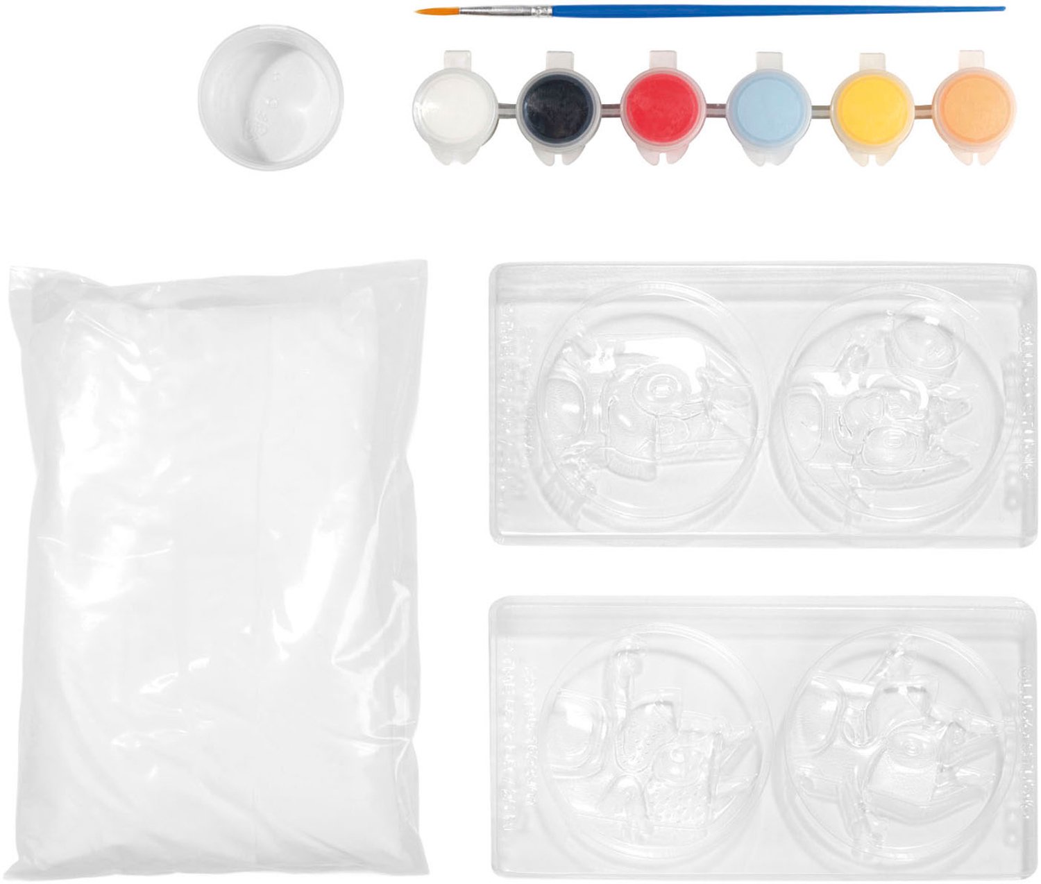 Bluey 2-in-1 Knutselset - Gipsfiguren gieten en stempelkaarten maken - Speelgoed Kinderen - Knutselen - Voor meisjes en jongens - Vanaf 5 jaar - Totum — afbeelding 11