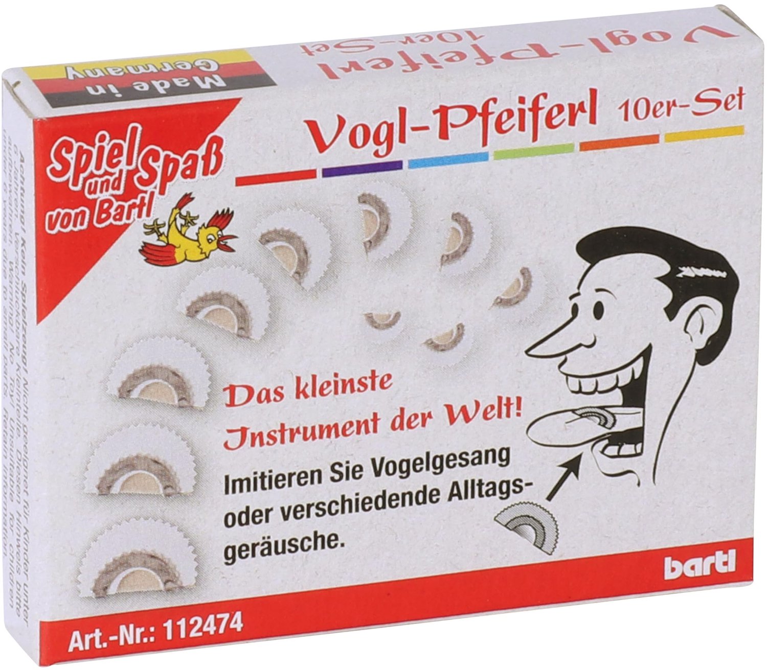 Set van 10 Vogelfluitjes voor Natuurgeluiden