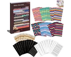 1 boek - tekst stickerboek - scrapbook stickers - journal stickers - vintage stickers - 60 vellen, zelfklevend, engelse teksten, retro stijl, DIY decoratie - 10,5 x 16,5 cm - dagboek, scrapbook, bullet journal, knutselen