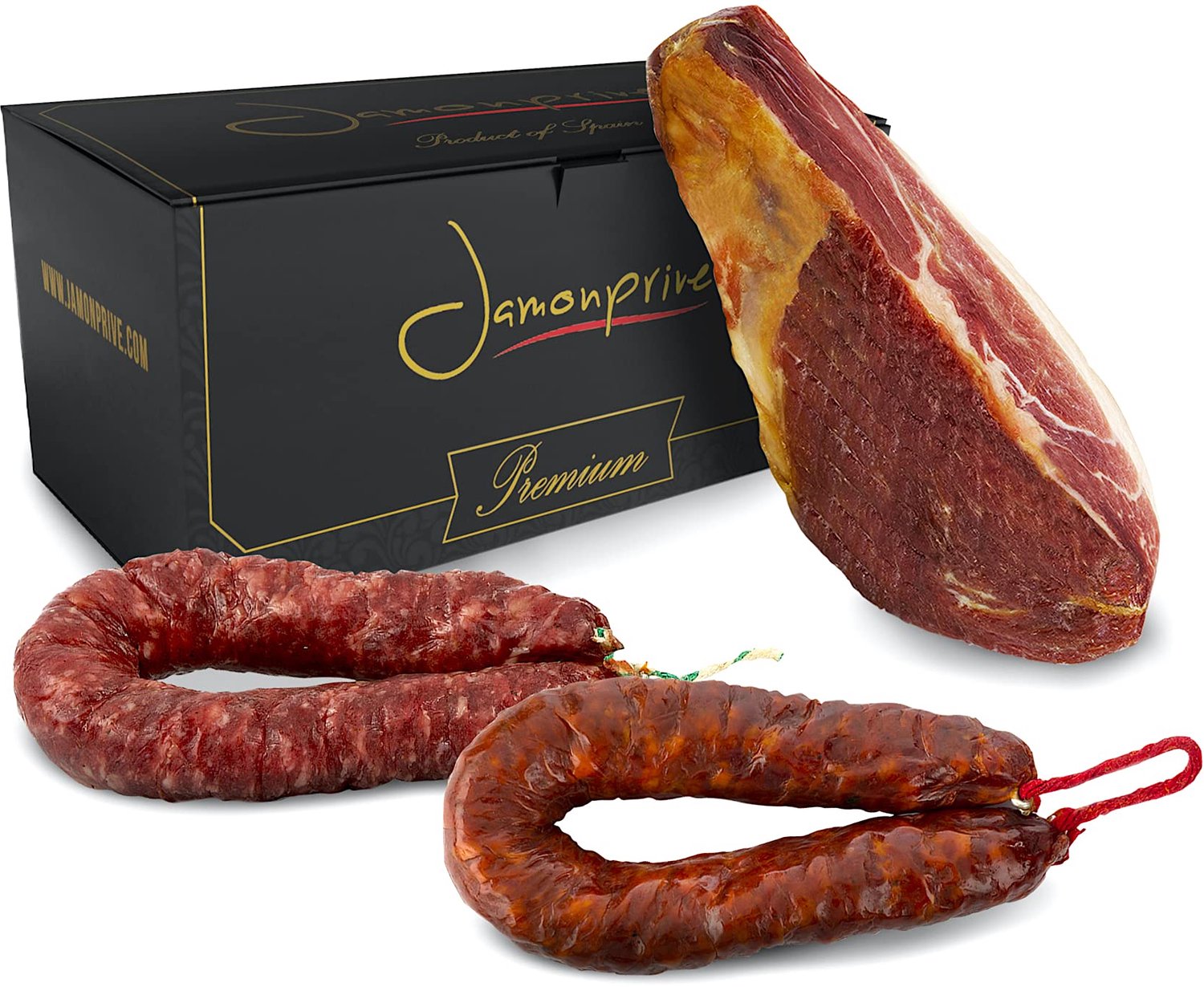 Premium Serrano Ham met Chorizo en Salami Set
