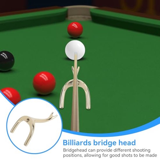Billiard Bridge Head - Draagbare Pool Cue Rest — afbeelding 3