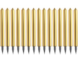 Vinyl Snijbladen 15 Stuks - 45 Graden Mes - Compatibel met Cricut Maker/Maker3 - Explore Air/Air2 - 23,8x17,3x4,7mm - Goud - Snijmessen