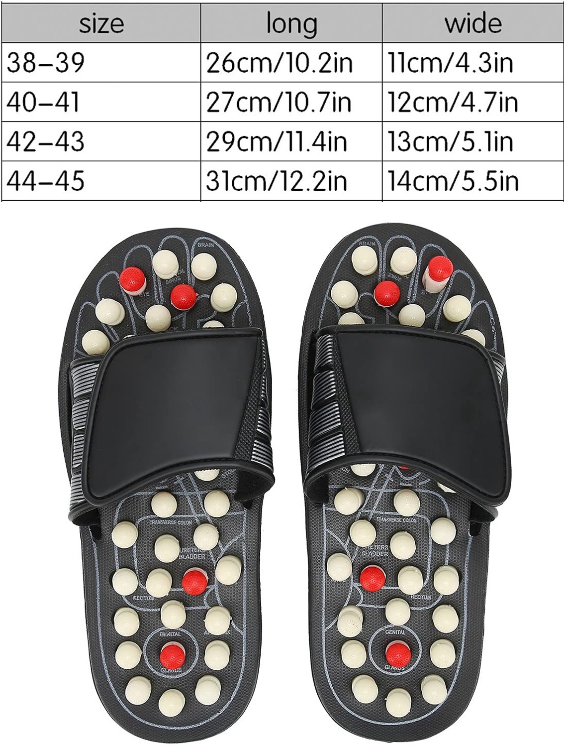 Massage-pantoffels - Reflexzonemassage - Verstelbaar voor pijnverlichting - Maat 38-39 - Thuis en lichaamsverzorging - Voor dames — cadeau in Verzorging - foto 5