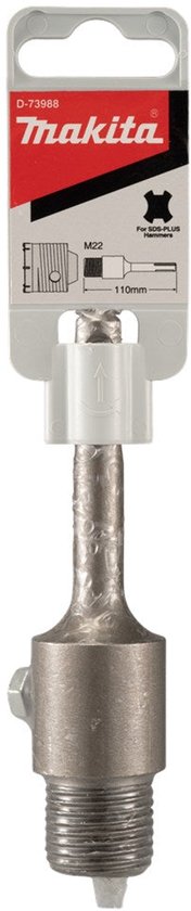 Makita SDS-Plus adapter D-73988, 110 mm, voor boorhamers op blisterkaart.