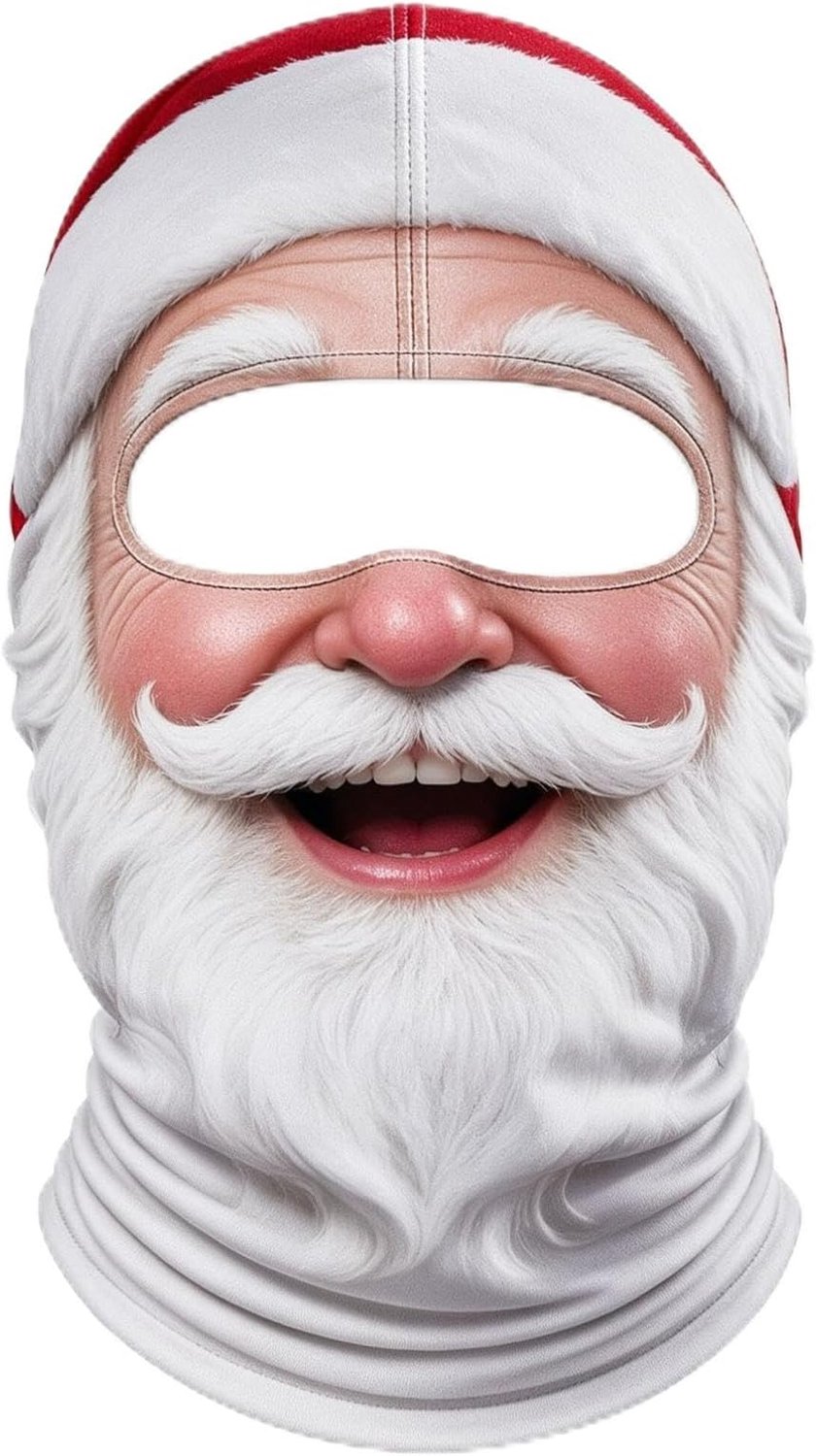 Realistische 3D Print Oude Man Bivakmuts Grappige Skimasker voor Mannen & Vrouwen Winddicht & Warme Wintersmasker met Gezichtsprint Geschikt voor Skiën Snowboarden Fietsen Buiten & Feesten Grappig Cadeau Stijl-B Cyslmuk® Stijl-a