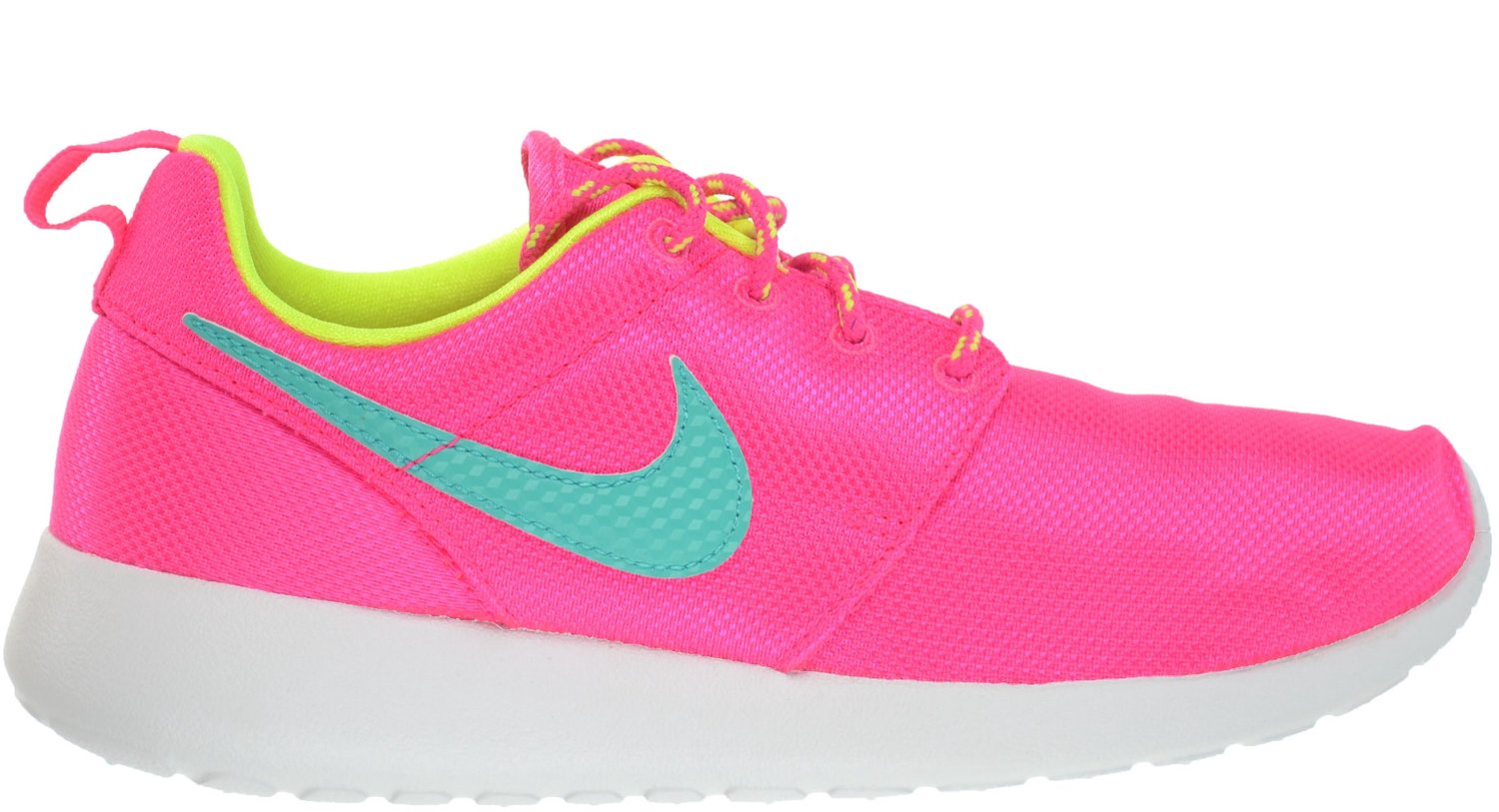 Nike Roshe Run Sneakers – Hyper /Hyper Jade-Volt- Roshe Lifestyle Kinder Sneakers voor Kinderen Roze