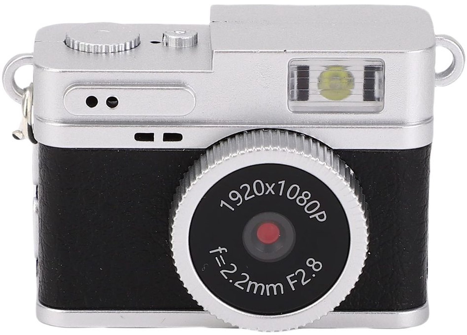 Mini Camera 1080p - Sleutelhanger Camera - Draadloos - Retro Fotocamera - Compact - Ingebouwde LED verlichting - Sleutelhangercamera