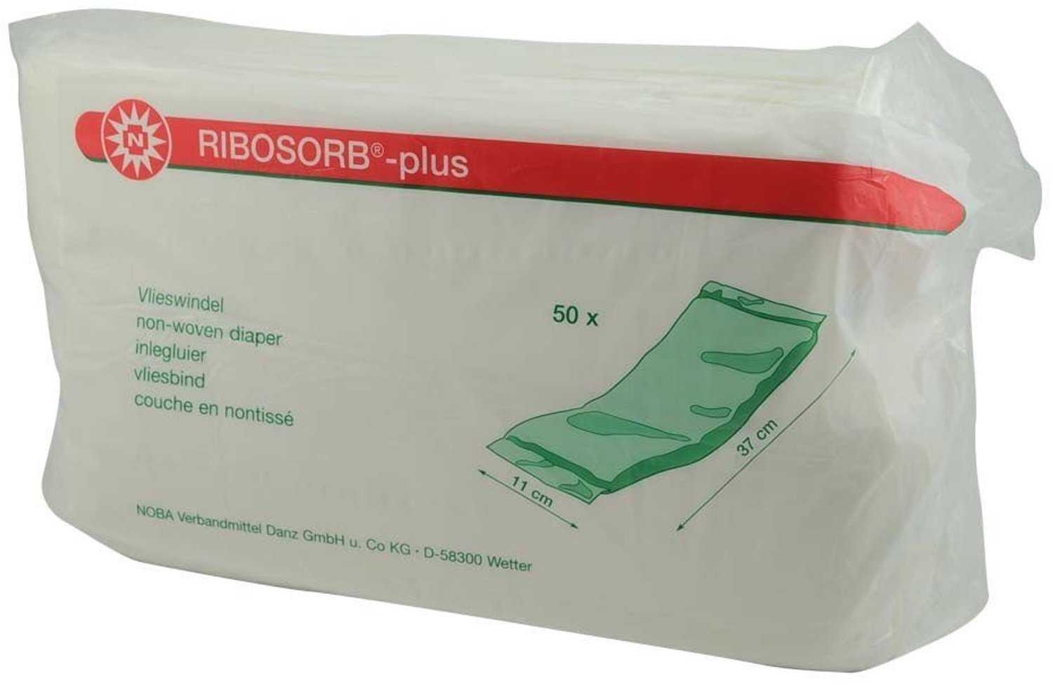 50 Stuks Noba Fleece Luier RIBOSORB®-plus - Hoog Absorberend