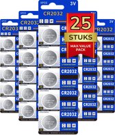 Maxenza - Knoopcel Batterijen - CR2032 - 25 Stuks