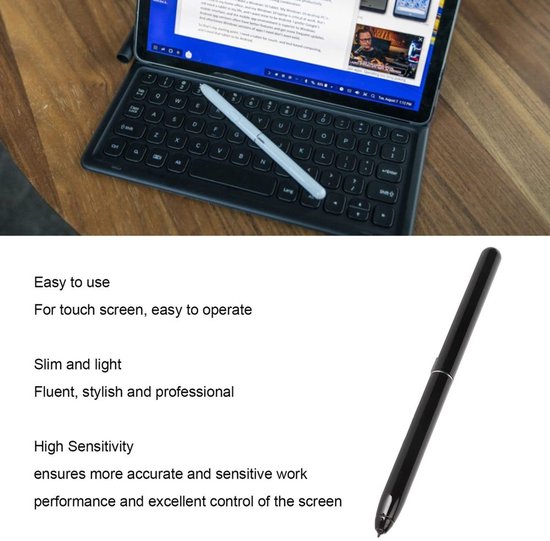 Styluspen Hoge Gevoeligheid - Vervangende Styluspen - Touchpen Tablet - Draagbare Stylus - Nauwkeurige Punt - Organisatie in Beschermhoes — afbeelding 3