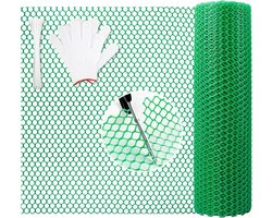 Kippengaas 5M - Plastic gaas - Weerbestendig - Ideaal voor planten en dieren - Vemera