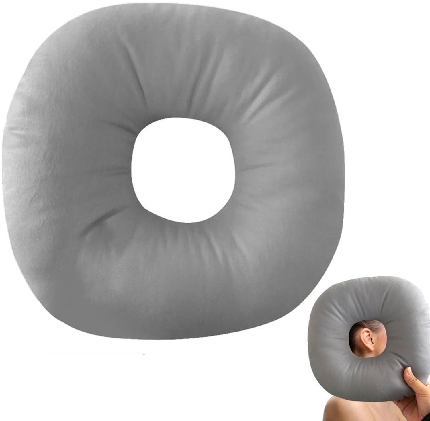 Donutkussen voor Zijslapers met Oorgat
