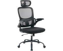 SIHOO M102 PRO Ergonomische Bureaustoel - Adaptieve Lendensteun - Inklapbare armleuningen met voor- en achterverstelling - Verstelbare Hoogte - Breed Zitkussen - BIFMA Gecertificeerd - Kantoor/Thuis/Gaming - Zwart