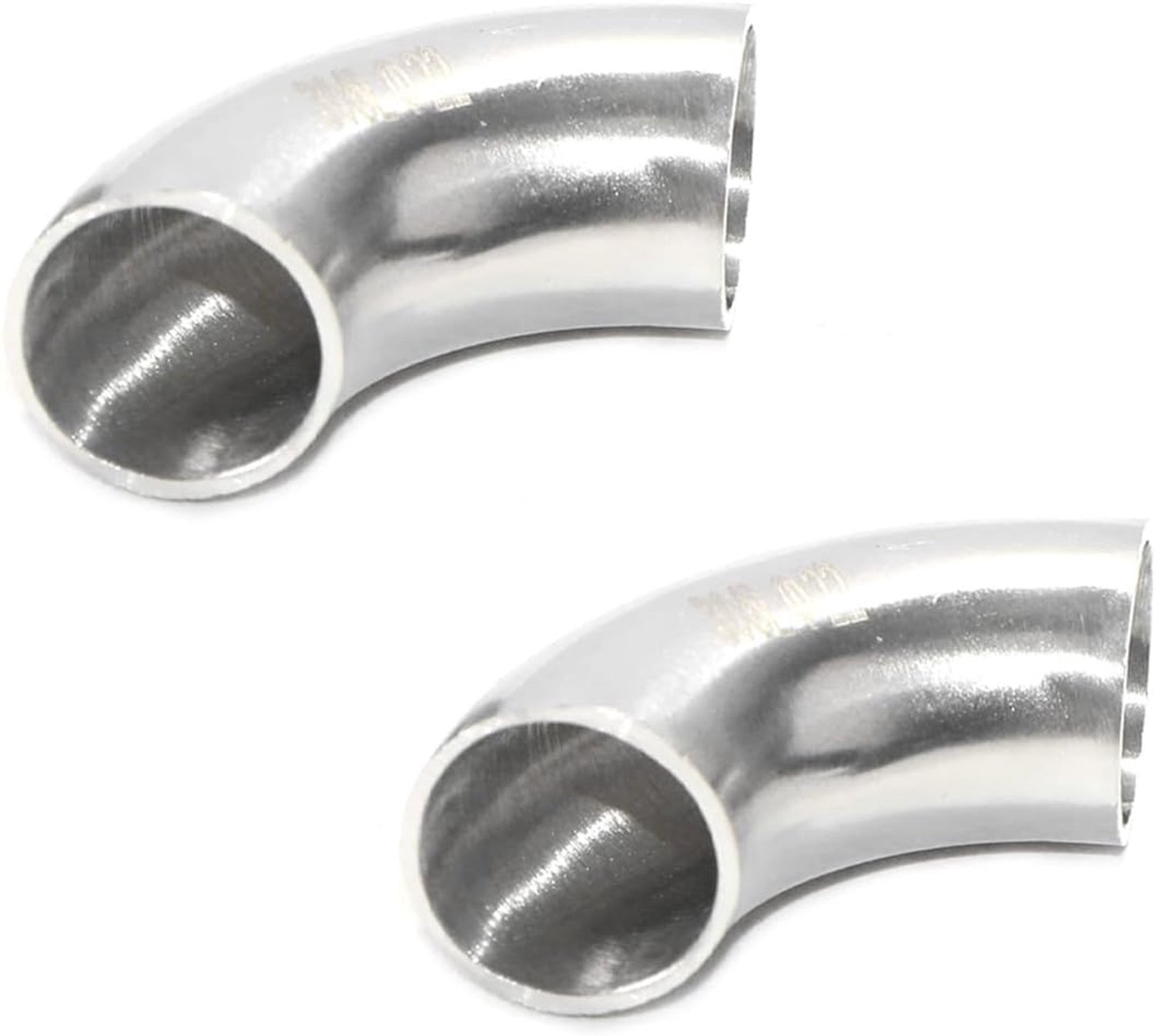 Bochtfitting 22 mm - roestvrij staal 304 - 90 graden - duurzaam voor uitlaat en HVAC - m-winkel