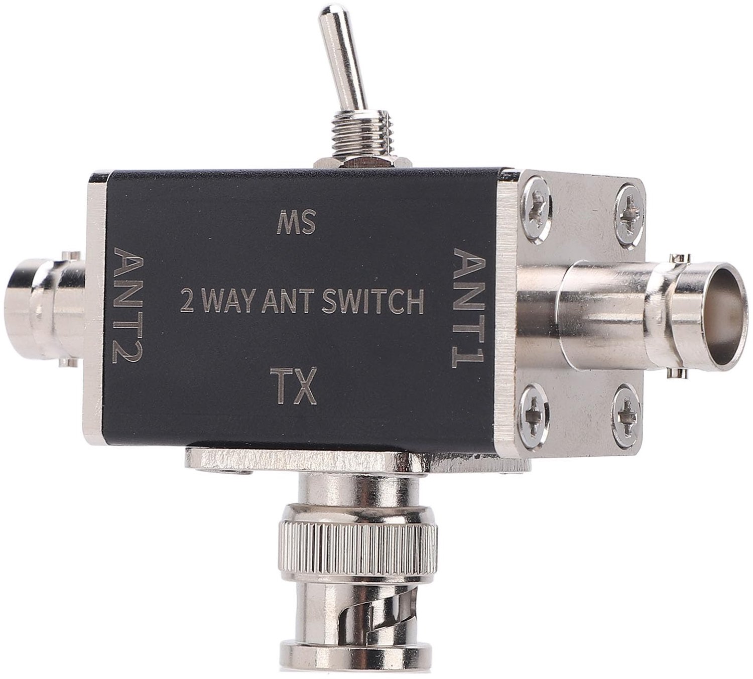 Antenneschakelaar 2-weg - Aluminiumlegering - Frequentiebereik 0-50MHz - Vermogen 100W - Handmatige Conversieschakelaar - Veiligheidsfuncties - Antenneswitch