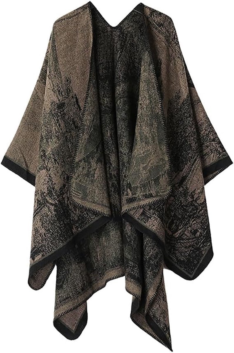 Shawl dames - Omslagdoek - Gebreide sjaal - Luxe Sjaal Dames – Zwaar en warm Dames Heren Sjaal voor Alle Seizoenen- - Eenvoudig en losjes - Zijdezacht - Omslagdoek Dames - Geschikt voor dagelijks gebruik, uitgaan en werk - 160×135 cm