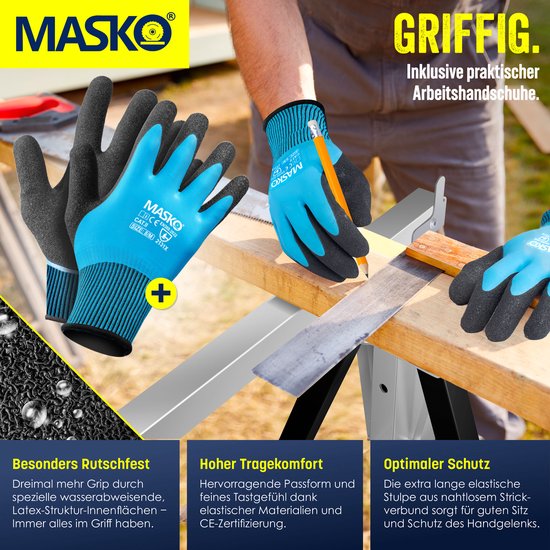 MASKO® Telescopische schraag - Belastbaar tot 200 kg - Verstelbaar 80-130 cm - 8-delig - Zilver/zwart