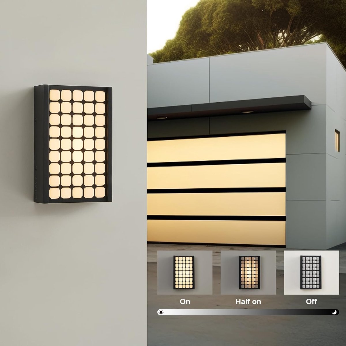LED Outdoor Lamp Outdoor Lamp Wall - IP65 Wall Light Outdoor Anthracite, 18W Outdoor Wall Light Outdoor Lamp Dimmable - ShopVlot