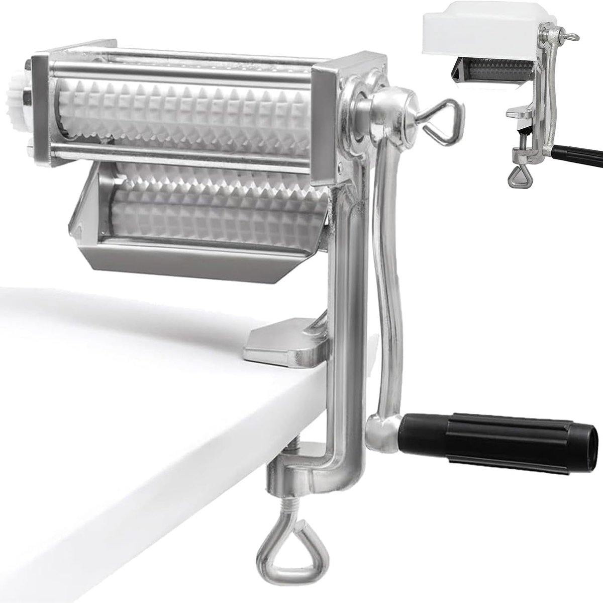 Vleesmaker vleeshamer - aluminiumlegering - met messenrollen - voor het zacht maken van vlees - ShopVlot