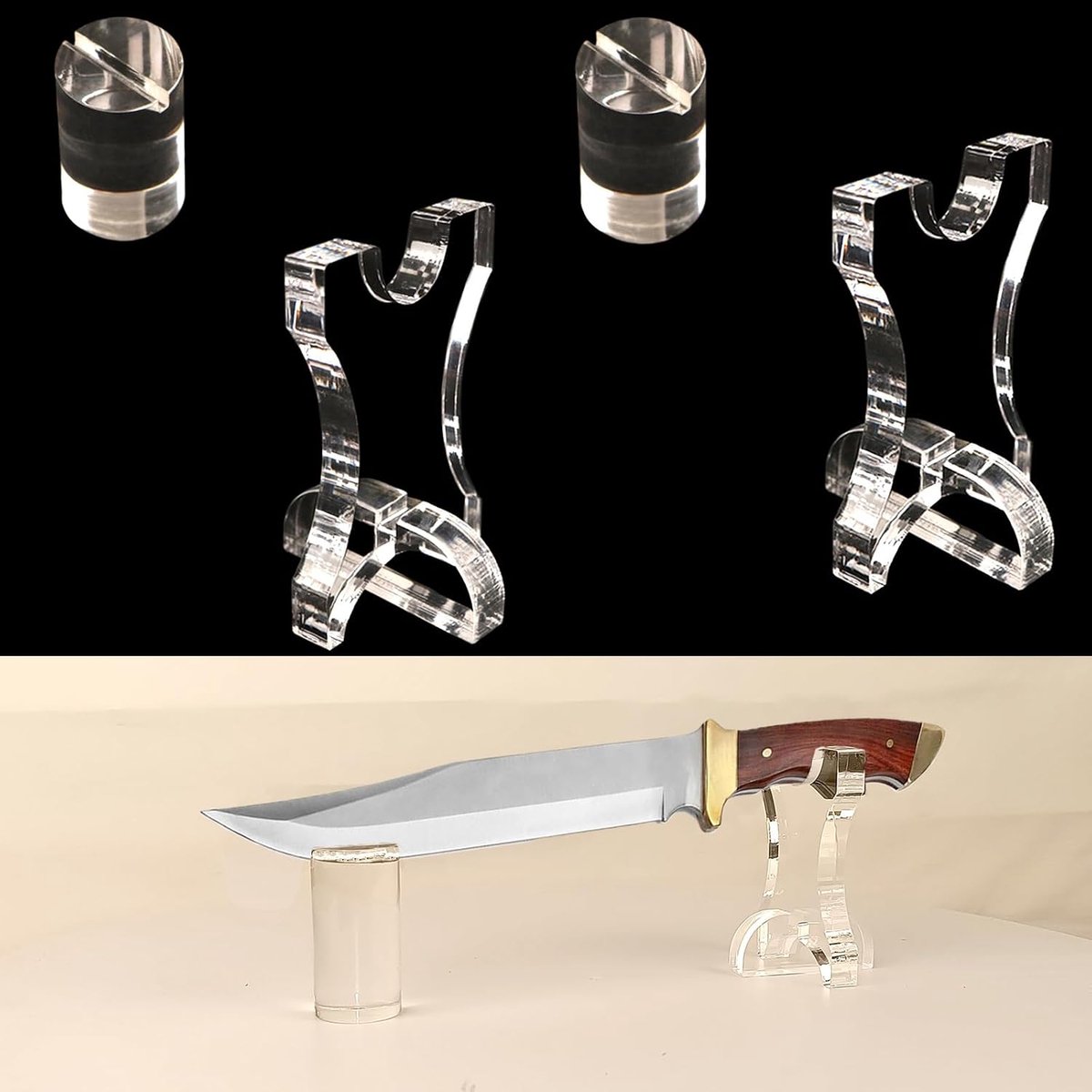 Messenstandaard - Acryl 2 Set - Verstelbare houder - Perfect voor decoratie - ShopVlot