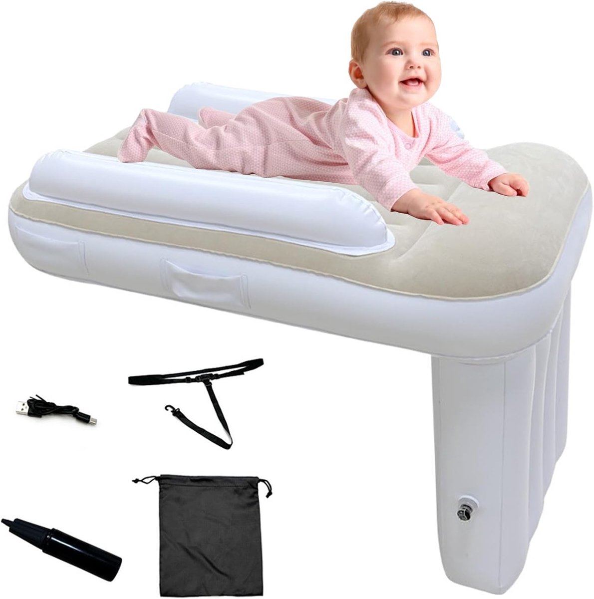 Vliegtuigbed voor peuters opblaasbaar reisbed voor vliegtuig babybed