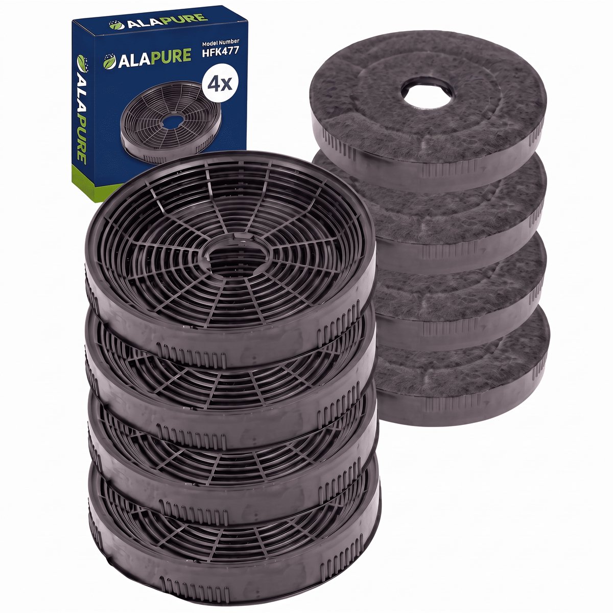 4x Koolstoffilter voor Essentiel B 35269 / 001 (2 St.)
