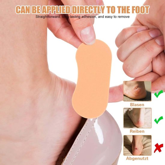 Set van 40 waterdichte hiel-/teenbeschermers, slijtvast, ideaal voor smalle schoenen en lang lopen, anatomische vormen — afbeelding 4